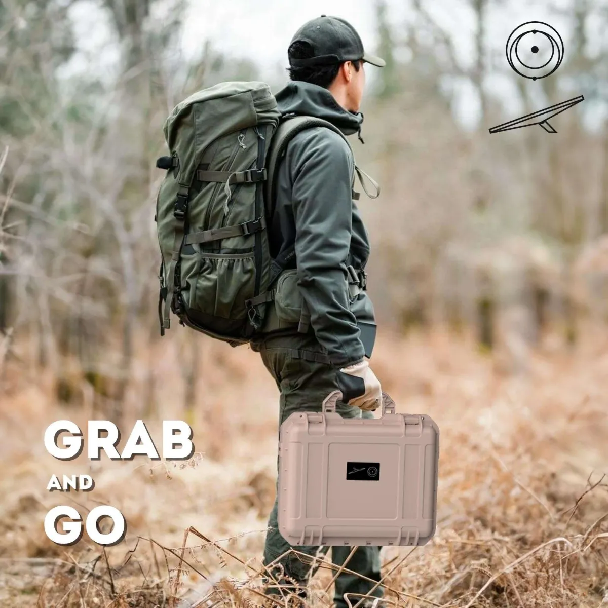 Air Pressure Valve Sealed Starlink Travel Storage Case